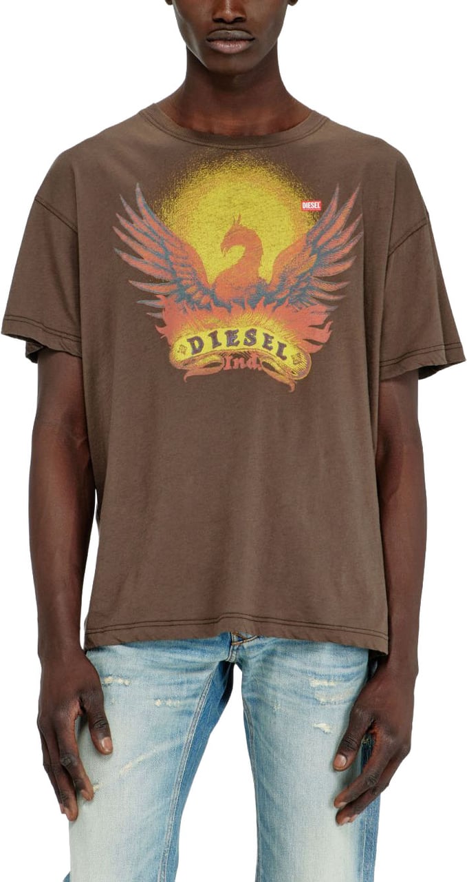 Diesel T-Shirts And Polos Brown Bruin