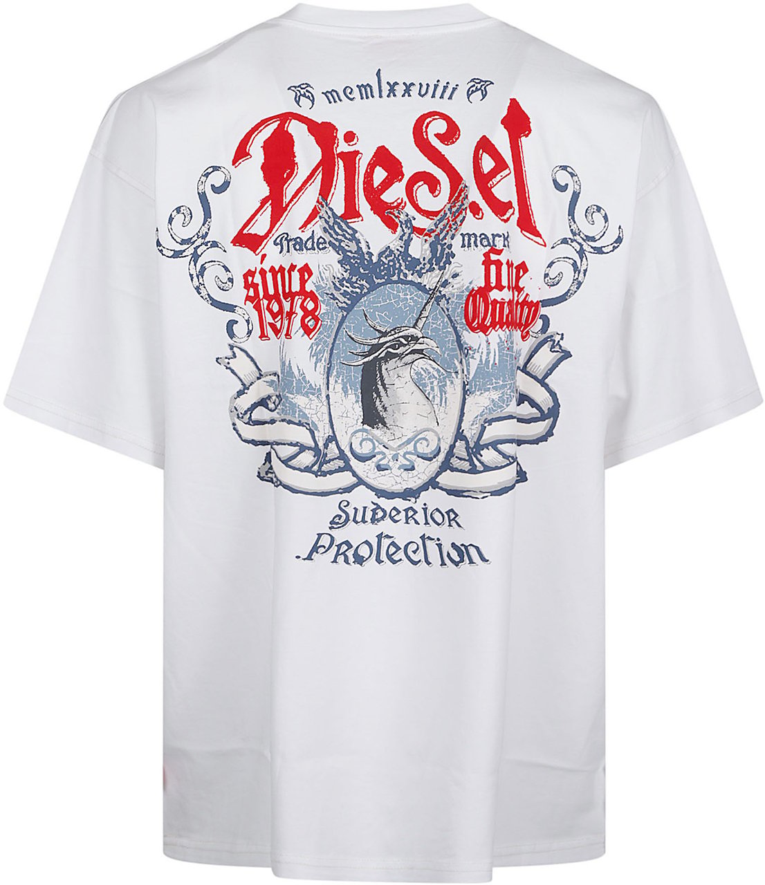 Diesel T-box T- Aa2 T-shirt White Wit