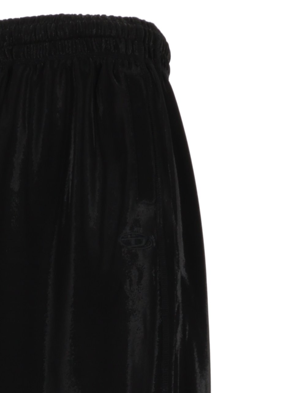 Diesel P-Rosy Cropped Wide-Leg Pants Zwart