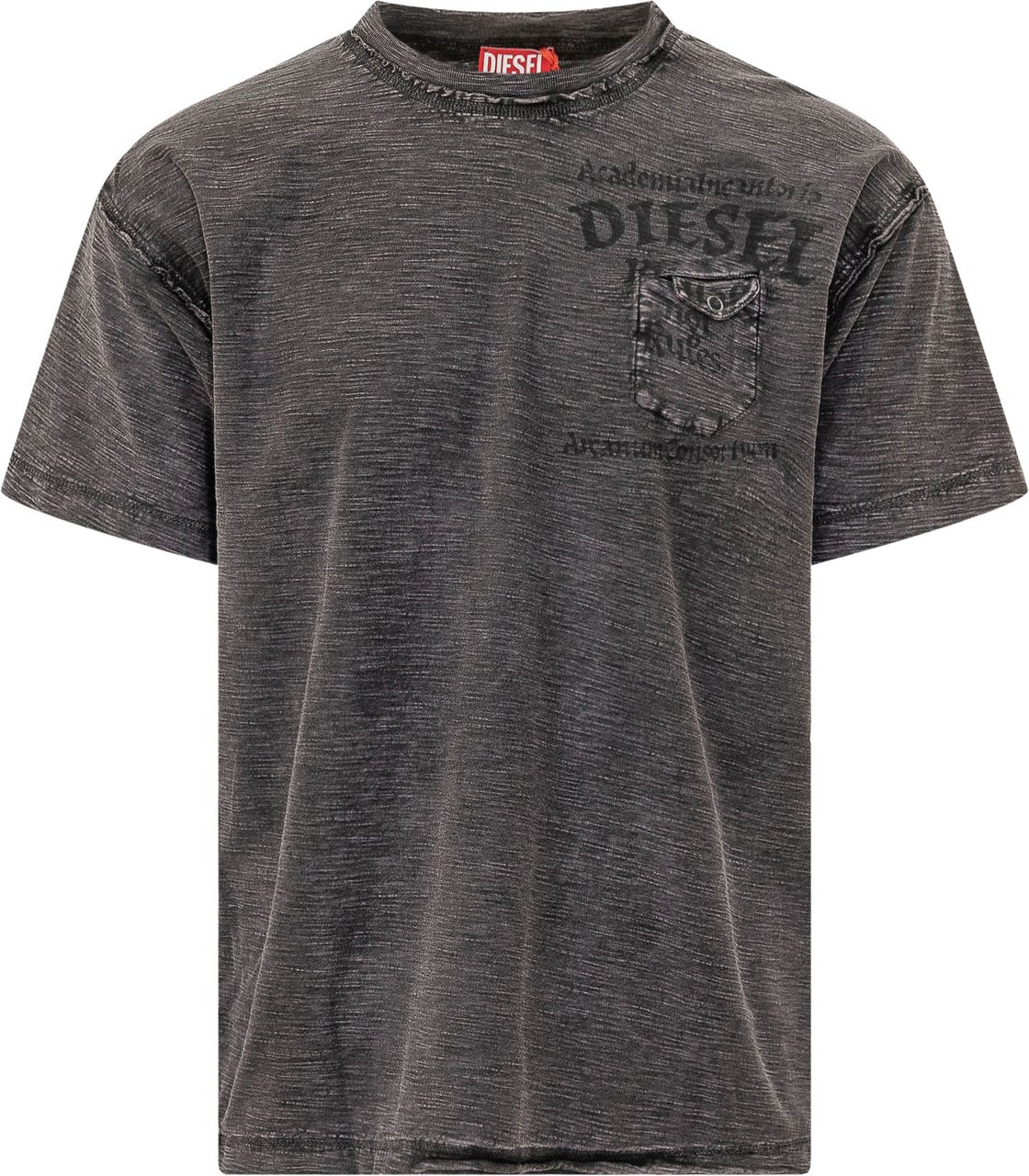 Diesel T-shirt con Taschino Donkergrijs