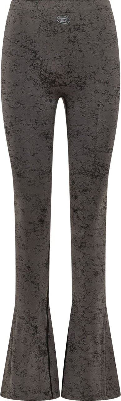 Diesel Pantaloni Cornelia a Gamba Ampia Donkergrijs