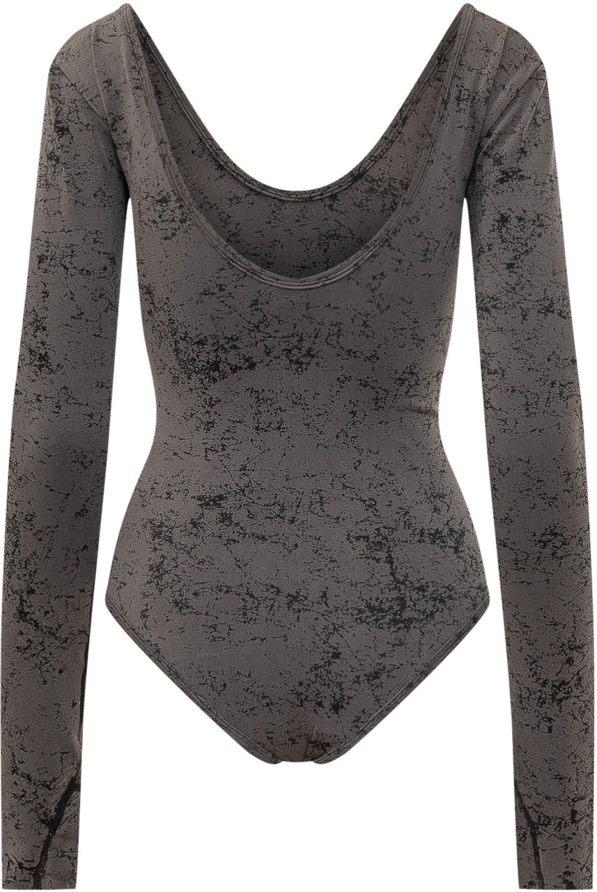 Diesel Body Ionna con Stampa Astratta Donkergrijs