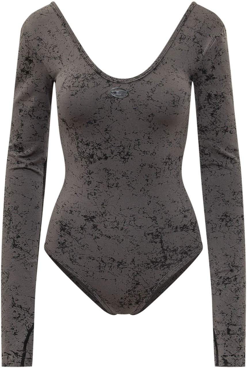 Diesel Body Ionna con Stampa Astratta Donkergrijs