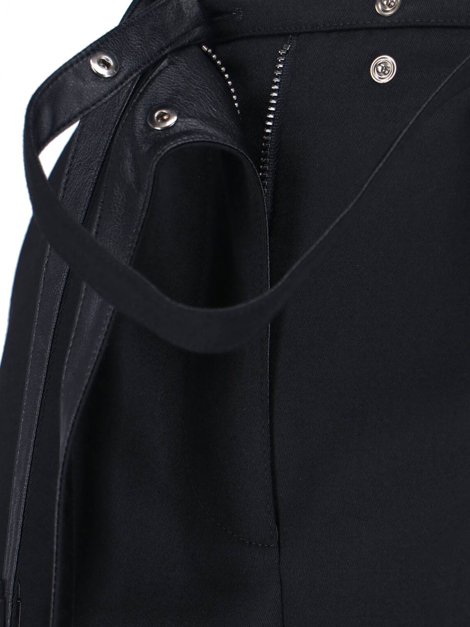 Diesel Black Tailored Wool Blend Pants with Belt Zwart