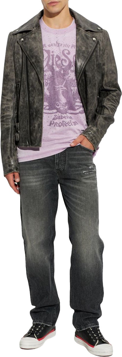 Diesel T-Shirts And Polos Purple Paars