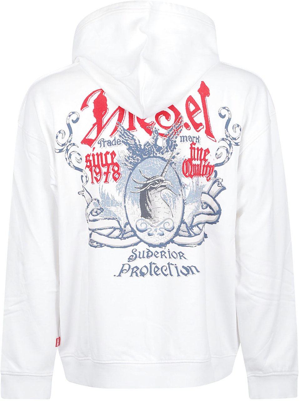 Diesel S-box T-aa2 Sweatshirt White Wit