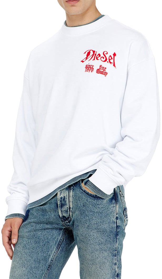 Diesel S-Boxt-Aa2 Sweater Wit