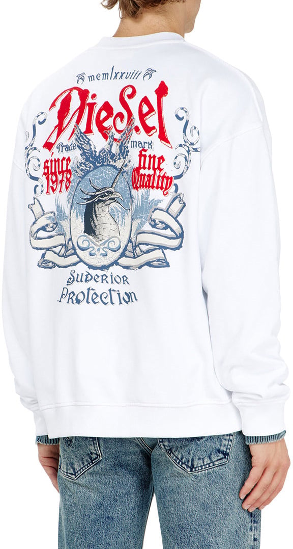 Diesel S-Boxt-Aa2 Sweater Wit