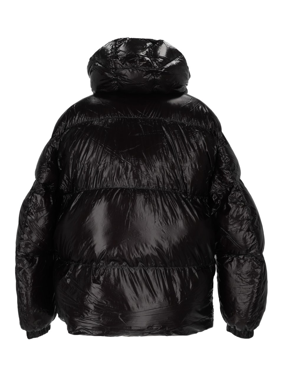 Diesel Glossy Quilted W-Rolfys-Wrd-Bkcp Down Jacket Zwart