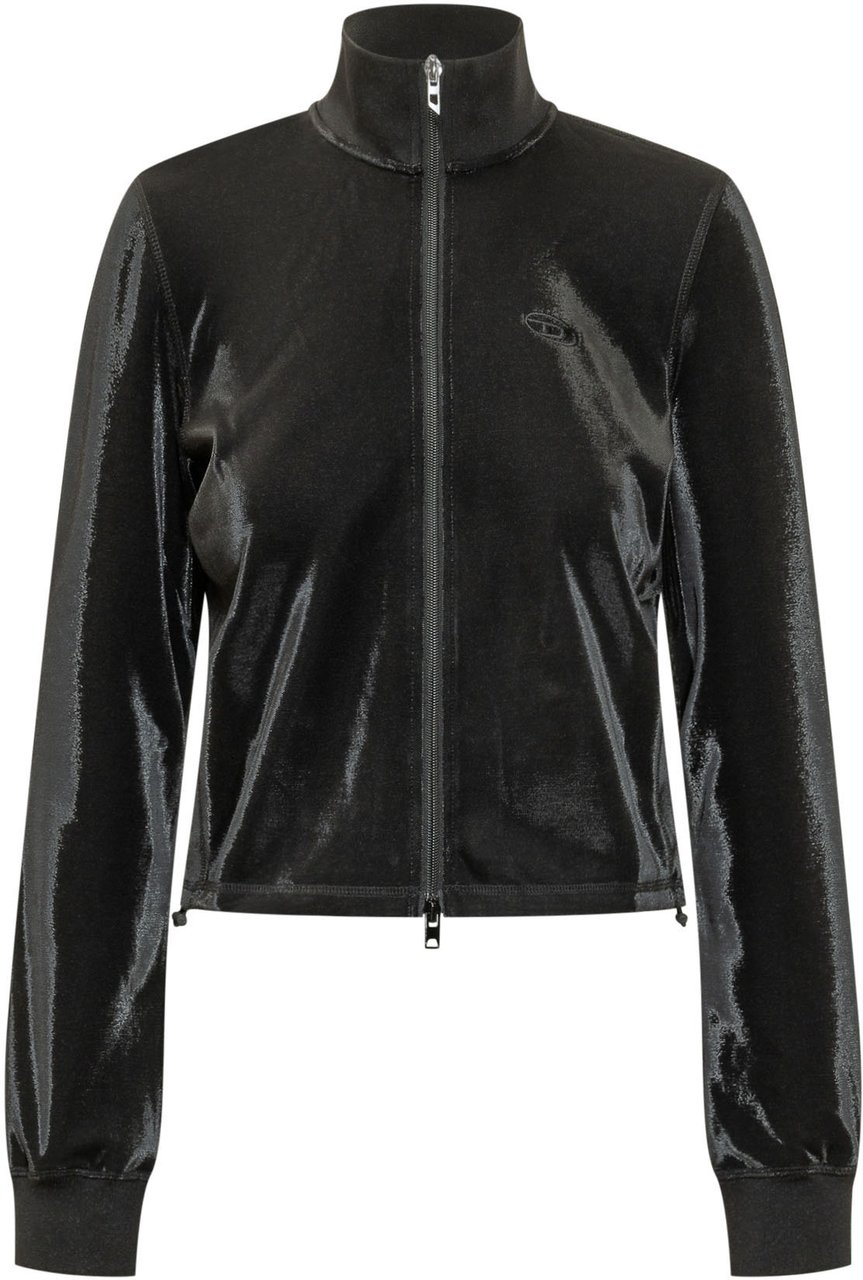 Diesel Felpa Rosy con Zip Zwart