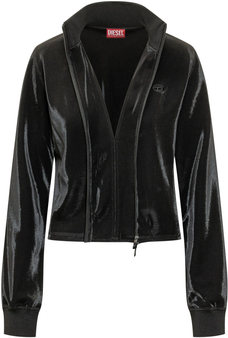 Diesel Felpa Rosy con Zip Zwart
