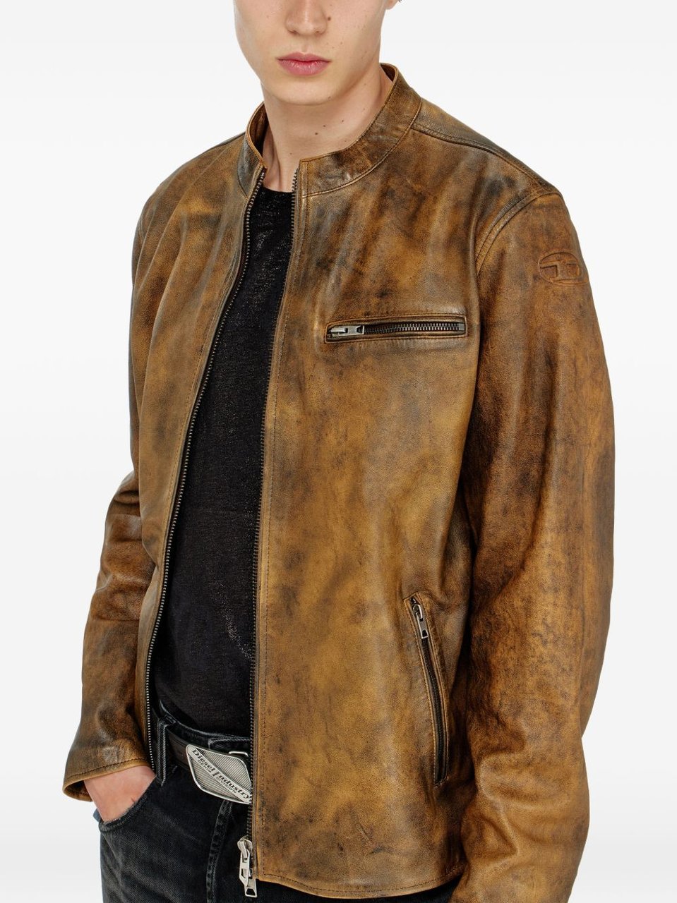 Diesel Jackets Brown Beige