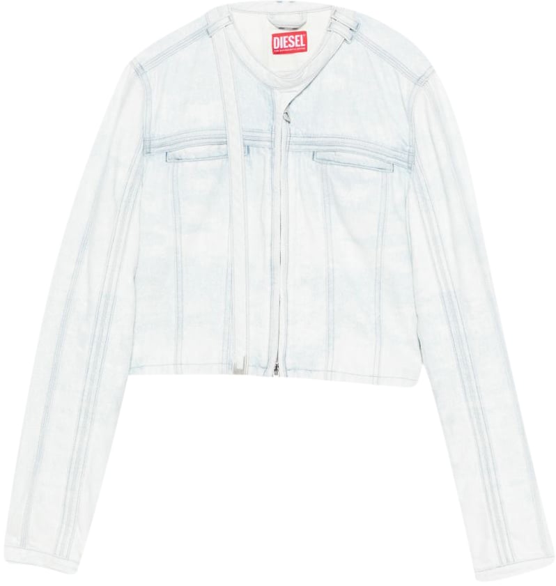 Diesel Coats Clear Blue Blauw