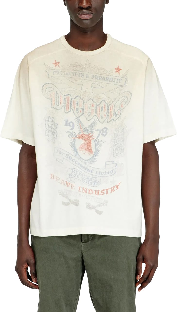 Diesel T Alecy Off White Wit