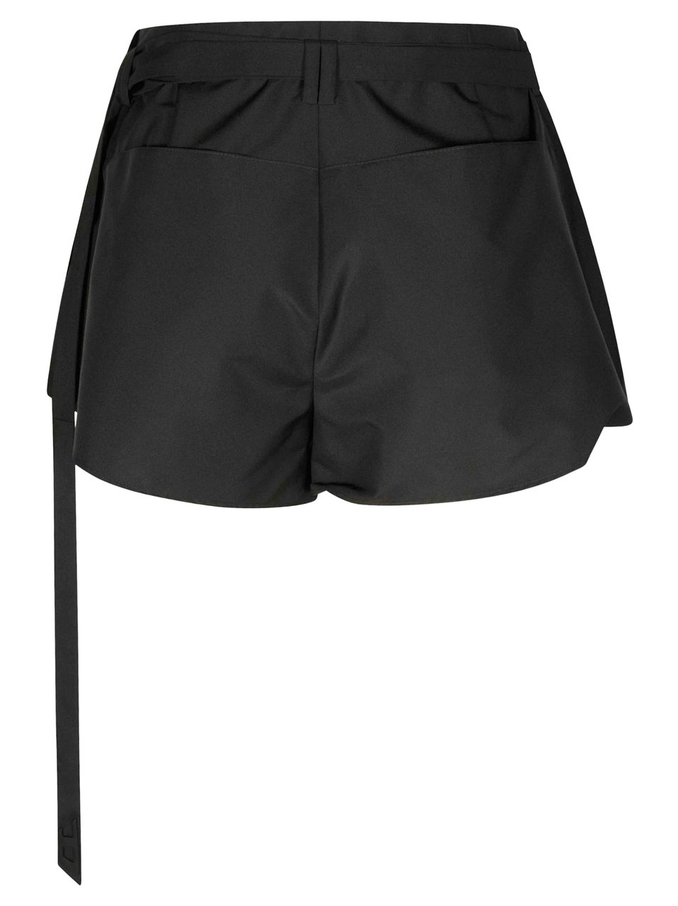 Diesel P-Sarto Black Asymmetrical Tailored Shorts Zwart
