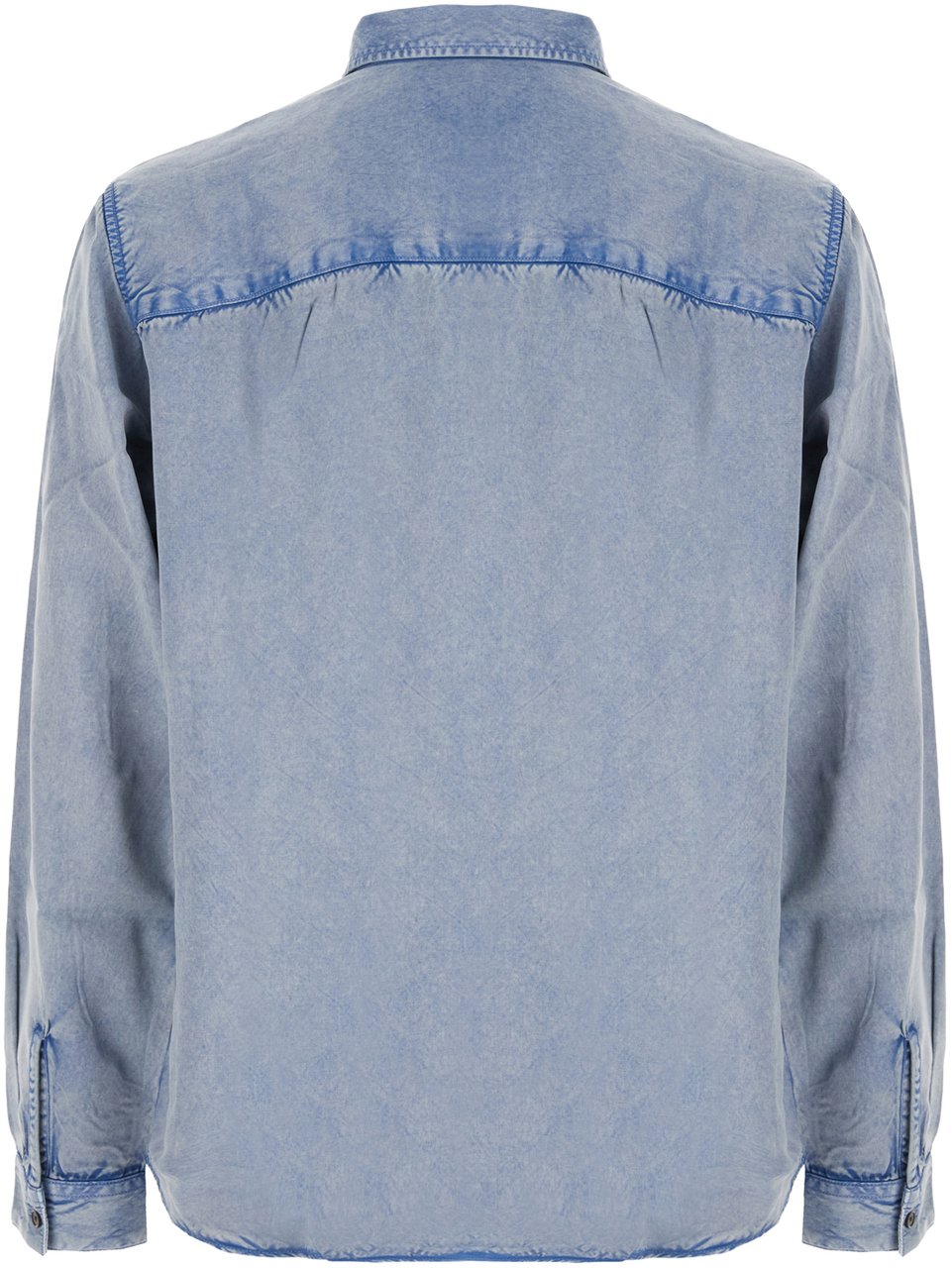 Diesel Denim blue rayon shirt Blauw
