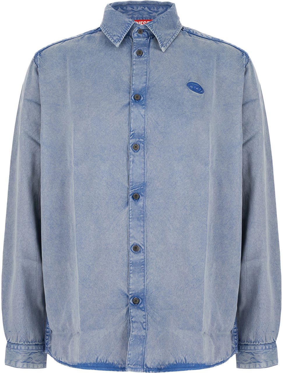 Diesel Denim blue rayon shirt Blauw