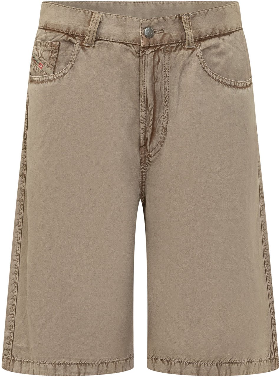 Diesel Shorts Desi Cinque Tasche al Ginocchio Taupe