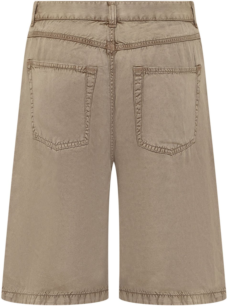 Diesel Shorts Desi Cinque Tasche al Ginocchio Taupe