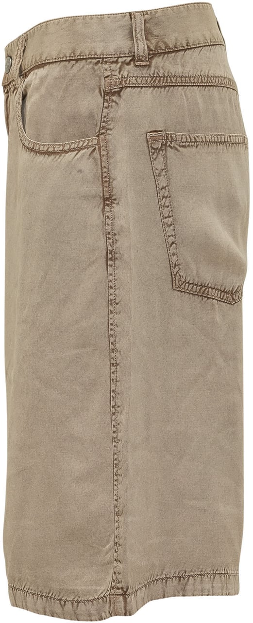 Diesel Shorts Desi Cinque Tasche al Ginocchio Taupe