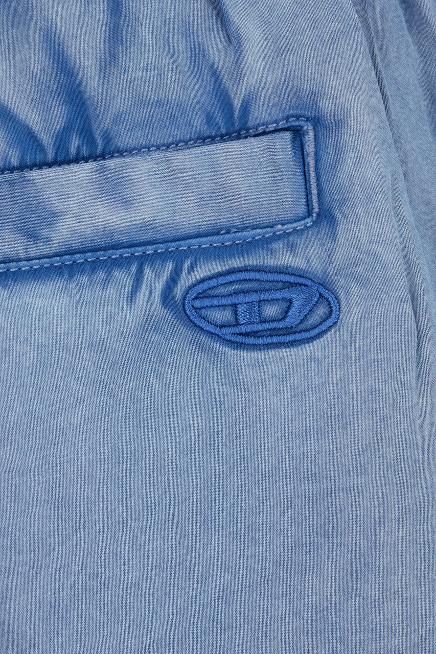 Diesel Diesel Denim blue viscose bermuda shorts Blauw