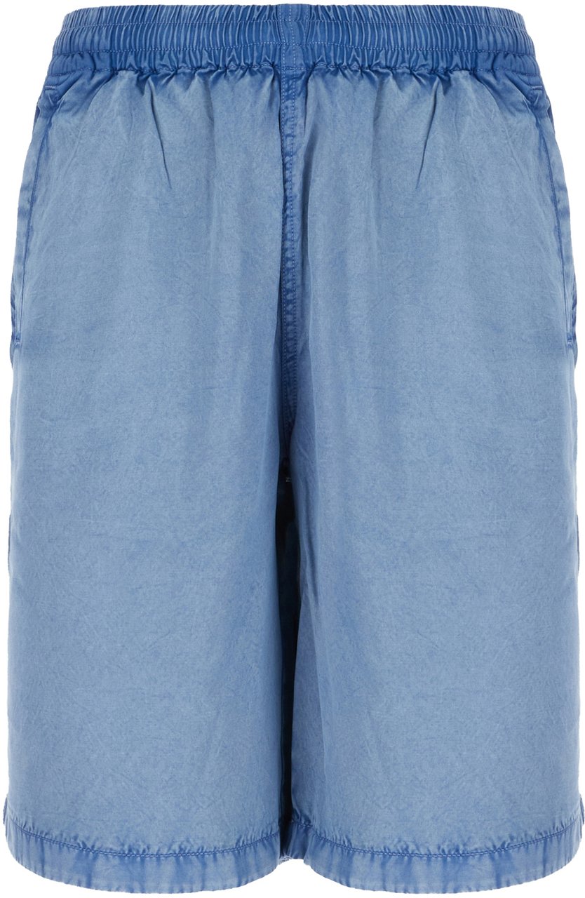 Diesel Diesel Denim blue viscose bermuda shorts Blauw
