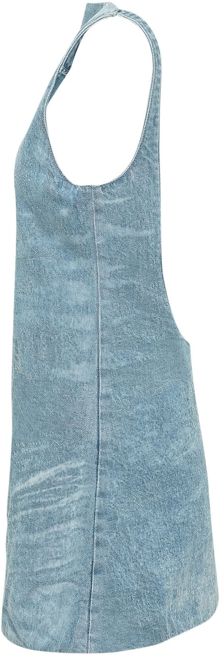 Diesel Abito Selune Corto con Spalline Lichtblauw