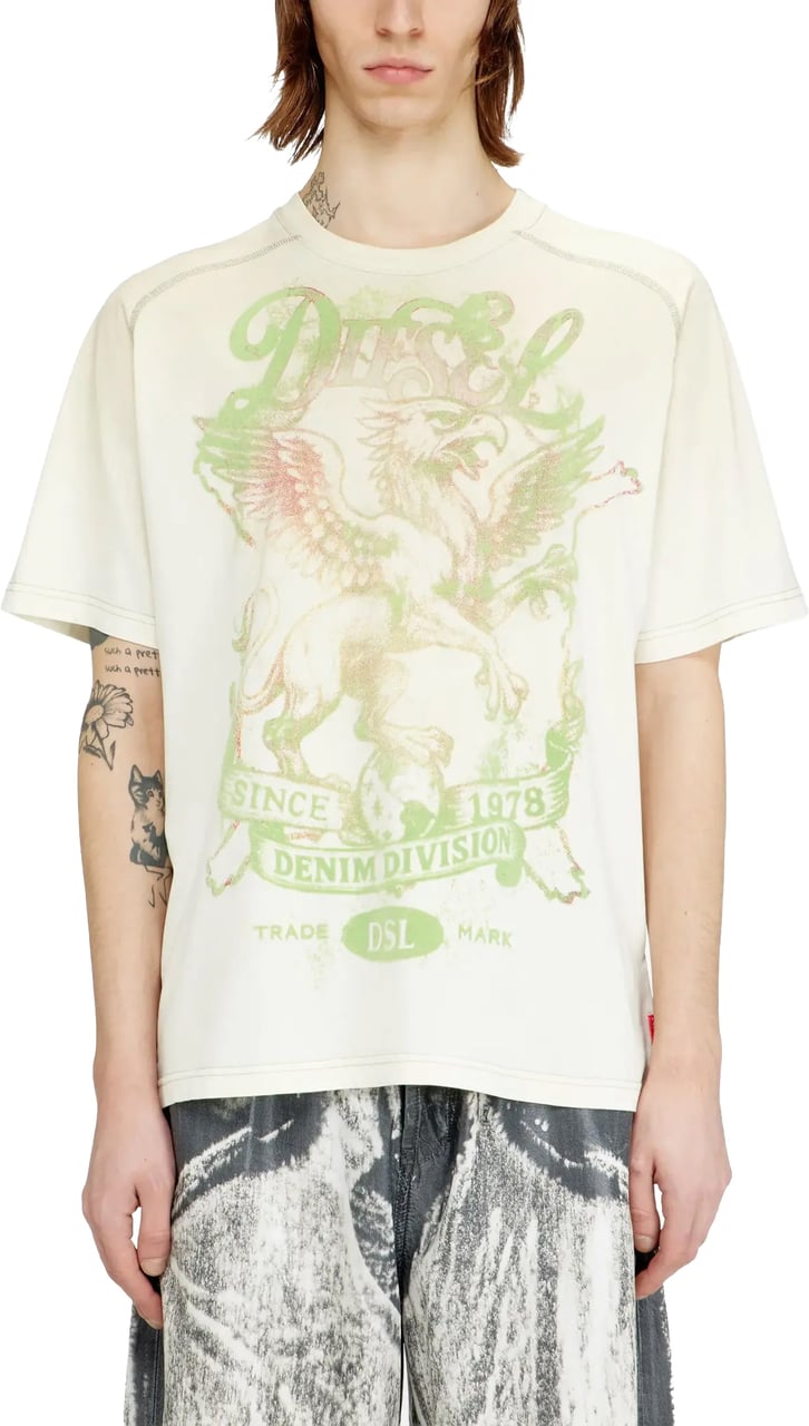 Diesel T Griffo White/green Wit