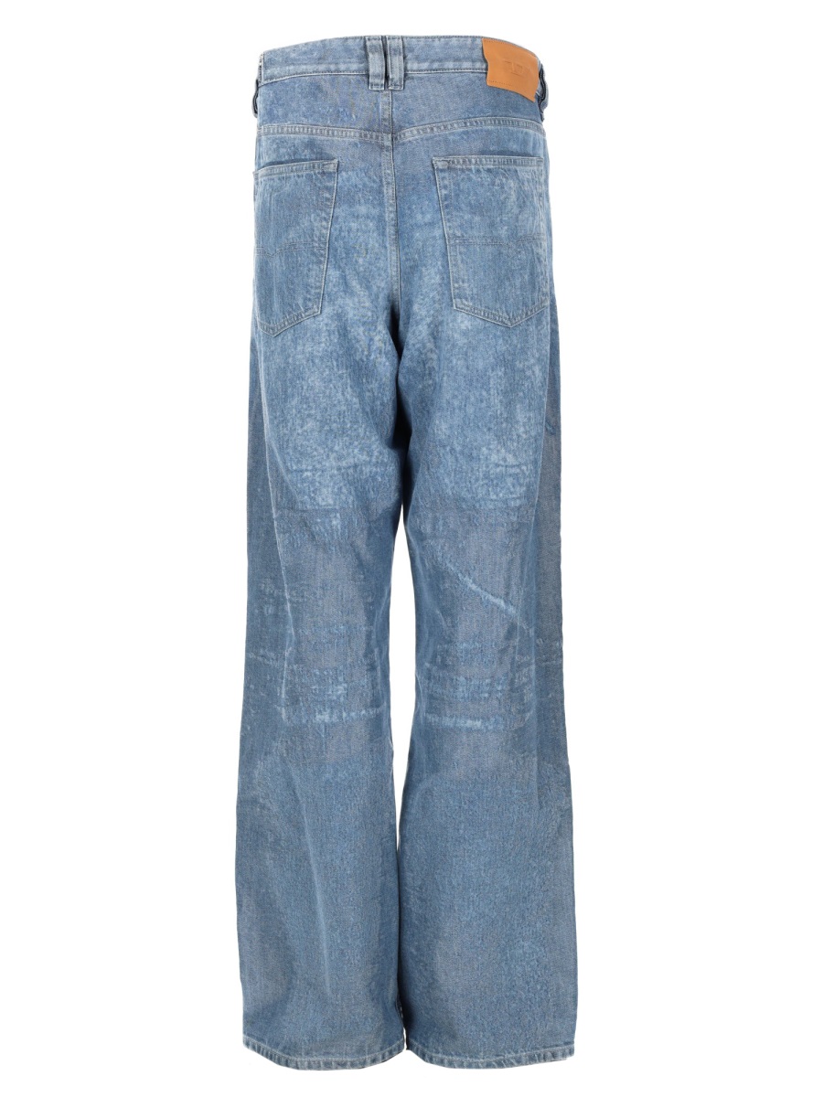 Diesel 2001 D-Macro-Fsi1 Faded Wide Jeans Blauw