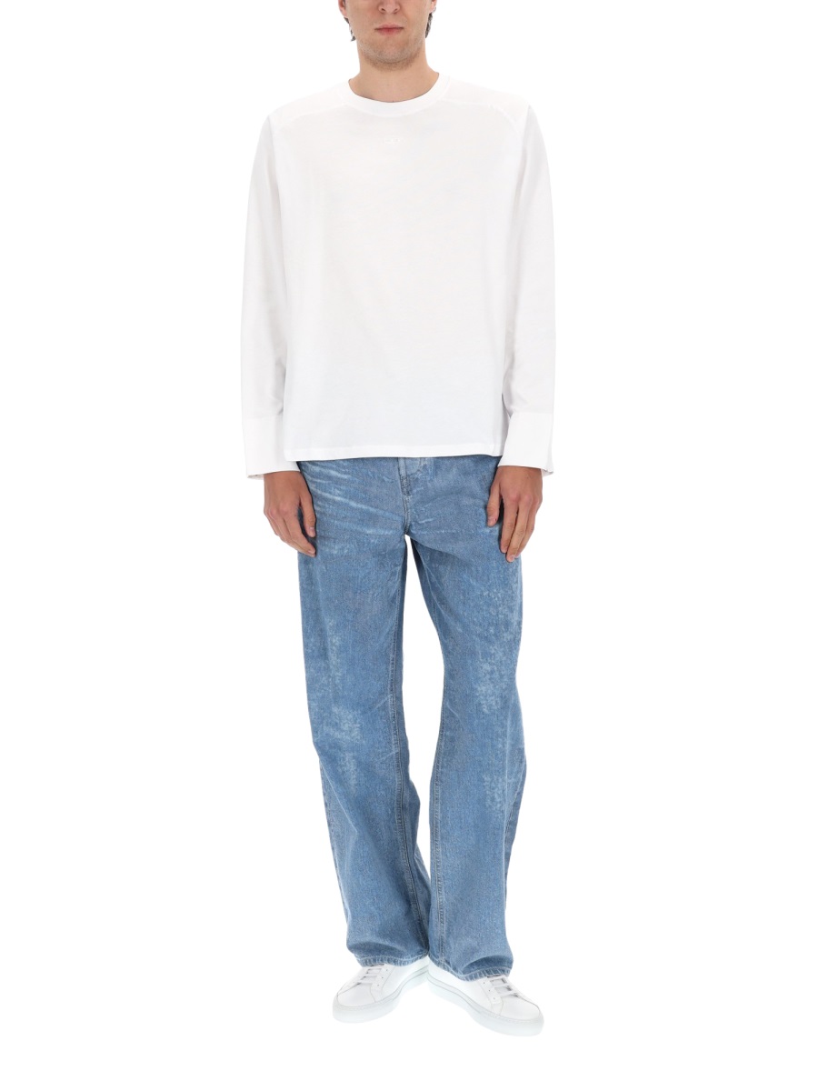 Diesel 2001 D-Macro-Fsi1 Faded Wide Jeans Blauw