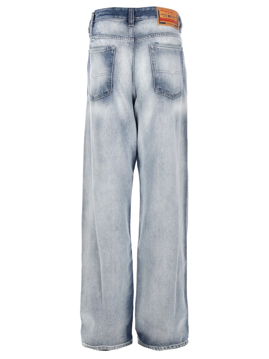 Diesel 2001 D-Macro-Fsi2 Wide-Leg Jeans Grijs