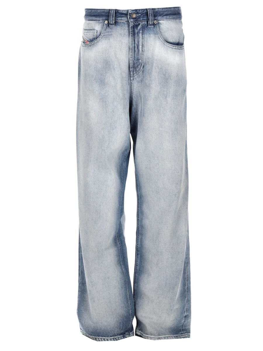 Diesel 2001 D-Macro-Fsi2 Wide-Leg Jeans Grijs