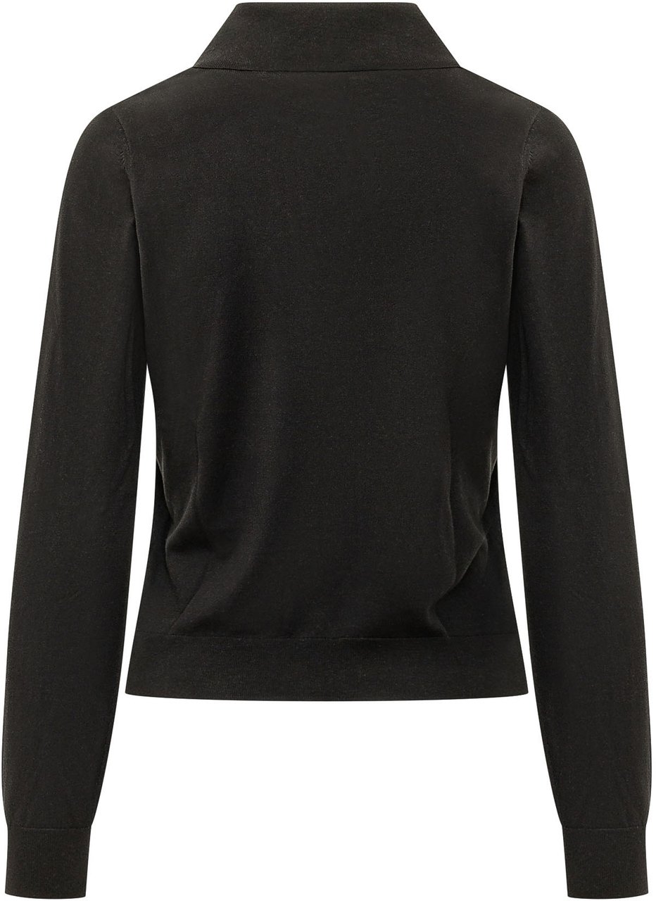 Diesel Top con Colletto a Maniche Lunghe Zwart