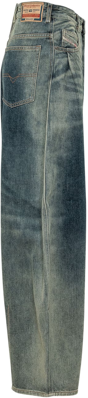 Diesel Jeans a Gamba Ampia Blauw