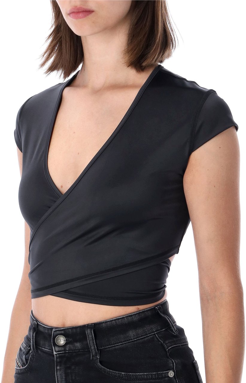 Diesel T Reno Crop Top Nero Zwart
