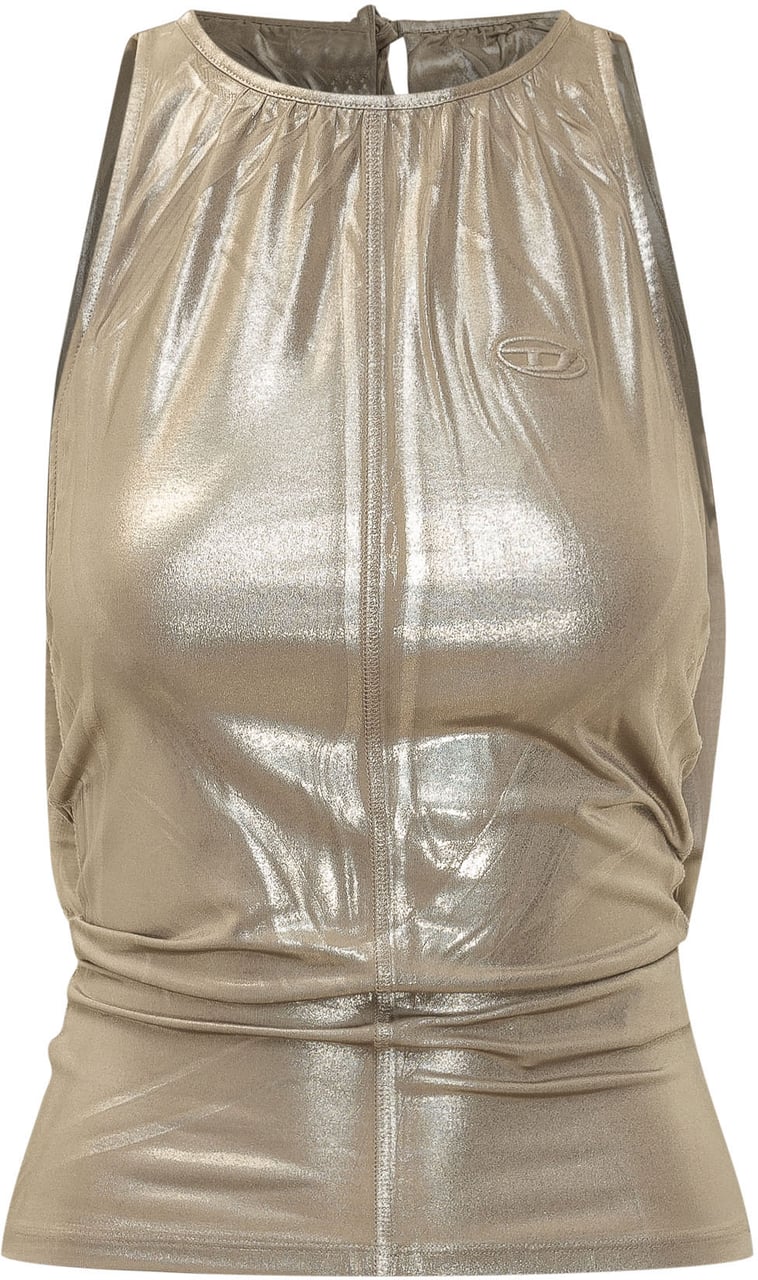 Diesel Top Dyvyny con Arricciatura Beige