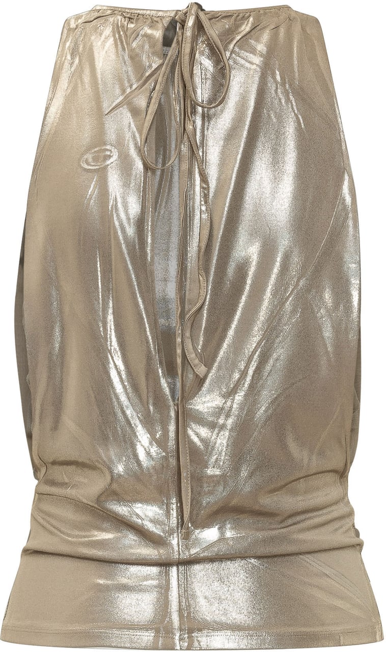 Diesel Top Dyvyny con Arricciatura Beige