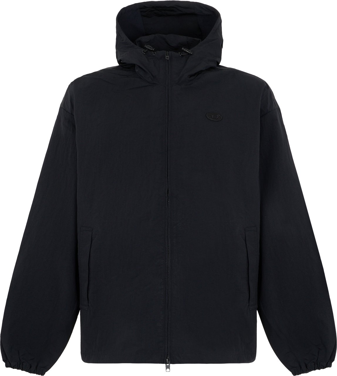 Diesel Windbreaker with hood Zwart