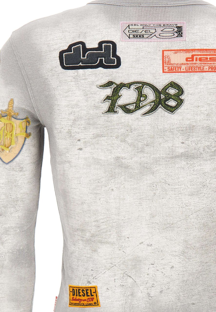 Diesel Sweaters Grey Lichtgrijs