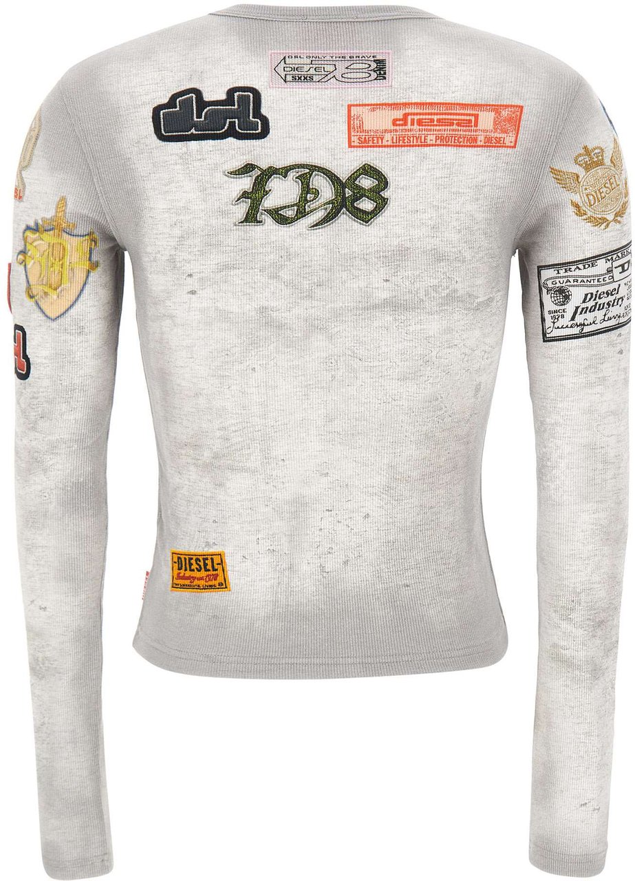 Diesel Sweaters Grey Lichtgrijs