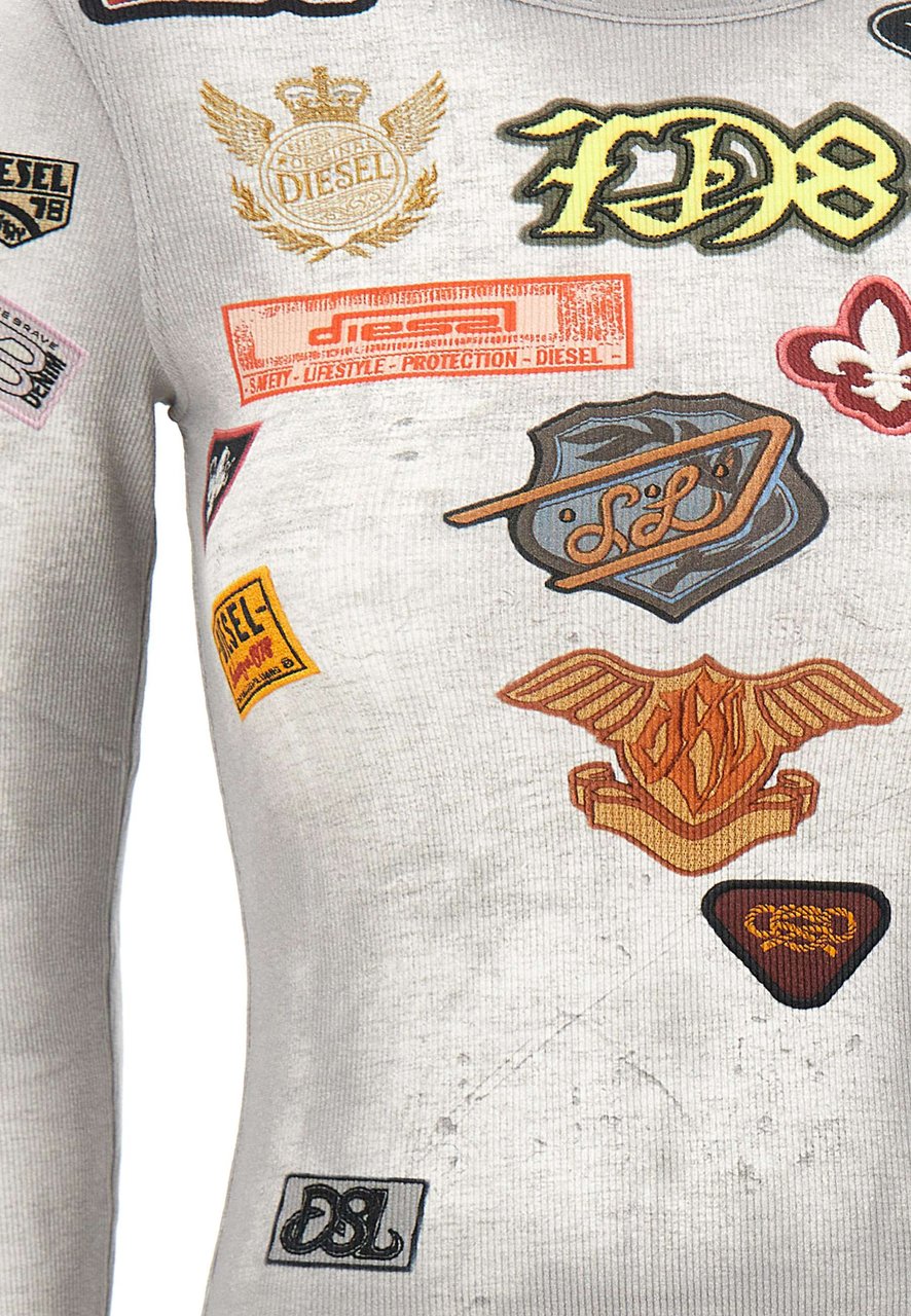 Diesel Sweaters Grey Lichtgrijs