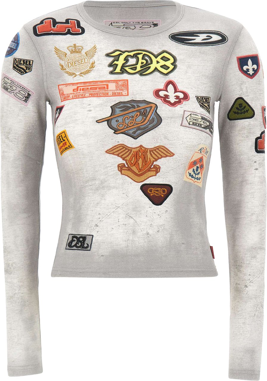 Diesel Sweaters Grey Lichtgrijs