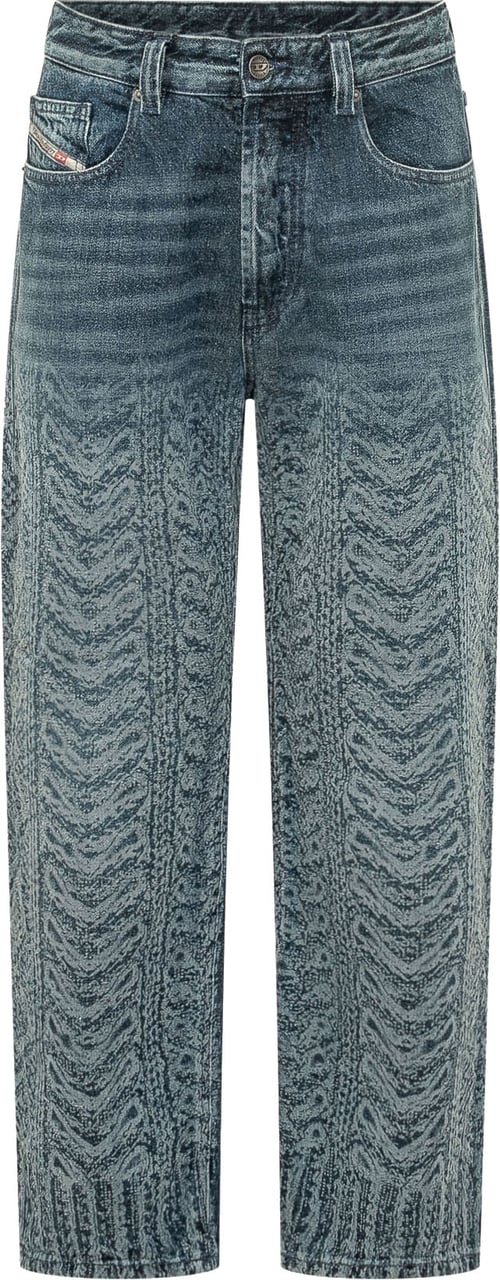 Diesel Jeans 2024 D Macs con Motivo Grafico Blauw