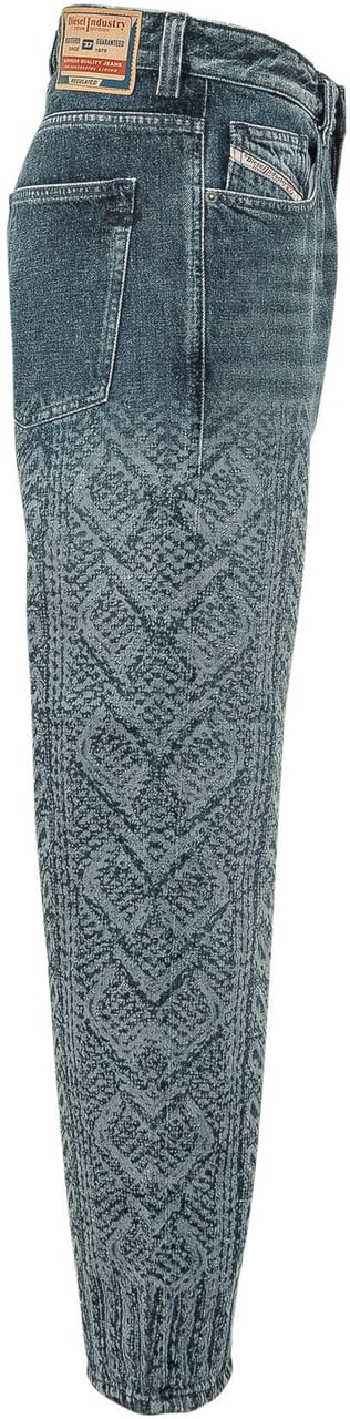 Diesel Jeans 2024 D Macs con Motivo Grafico Blauw