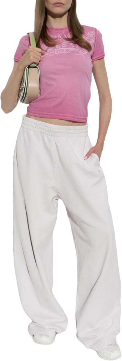 Diesel Trousers White Wit