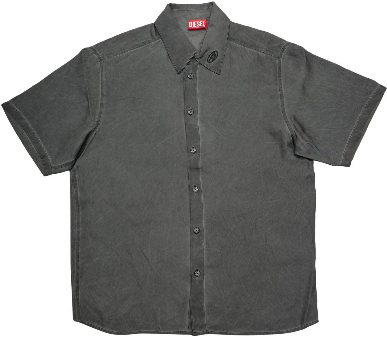 Diesel Camicia S-Leon Ss Grigia Grijs