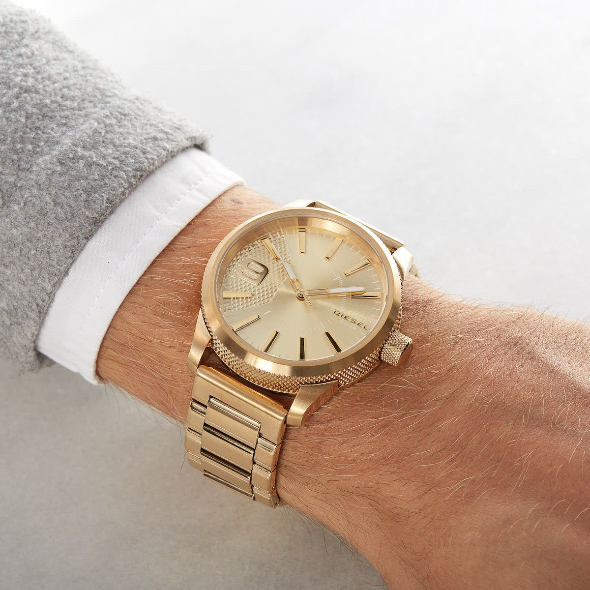 Diesel Rasp - Horloge - Goud Goud