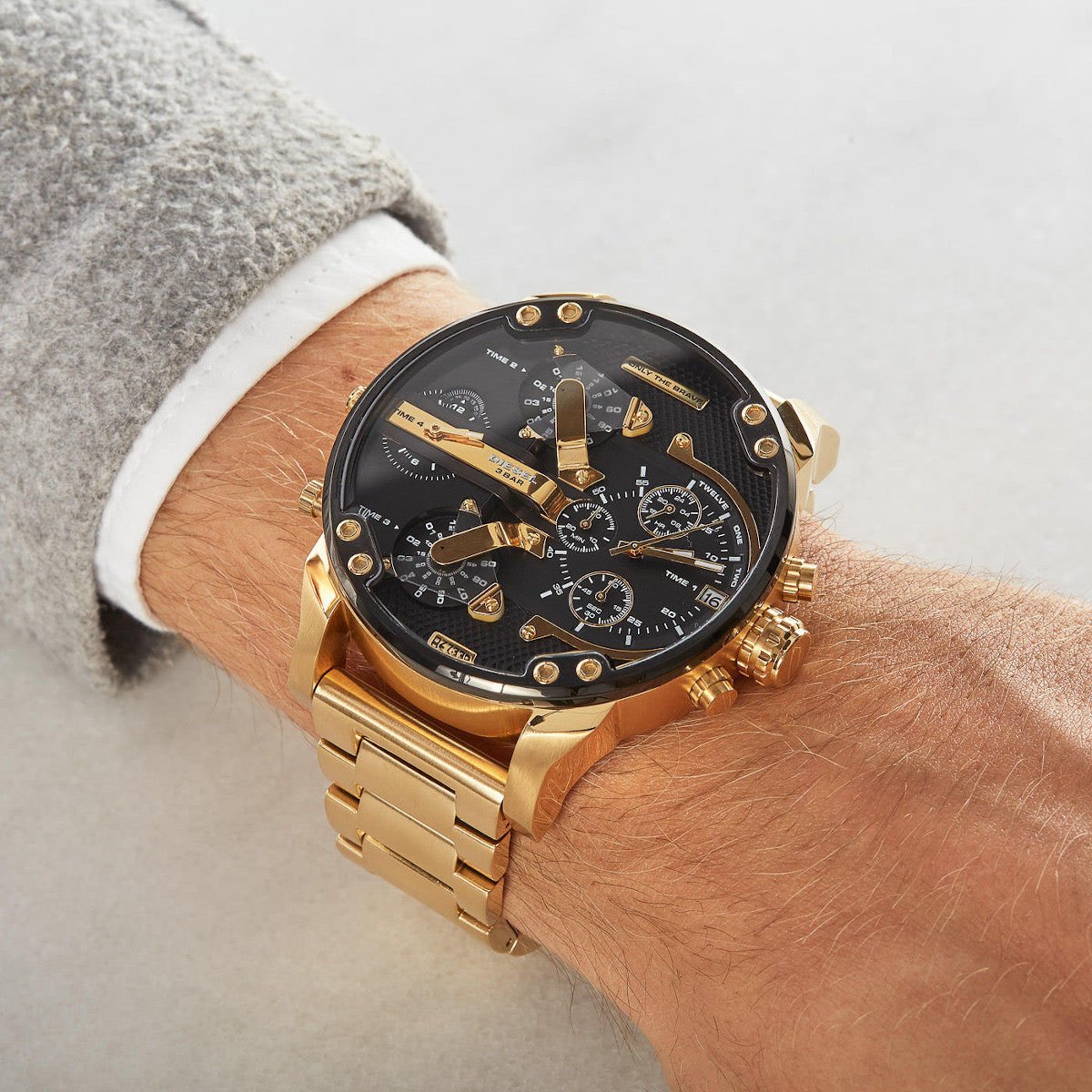 Diesel Mr. Daddy 2.0 - Horloge - Zwart Goud