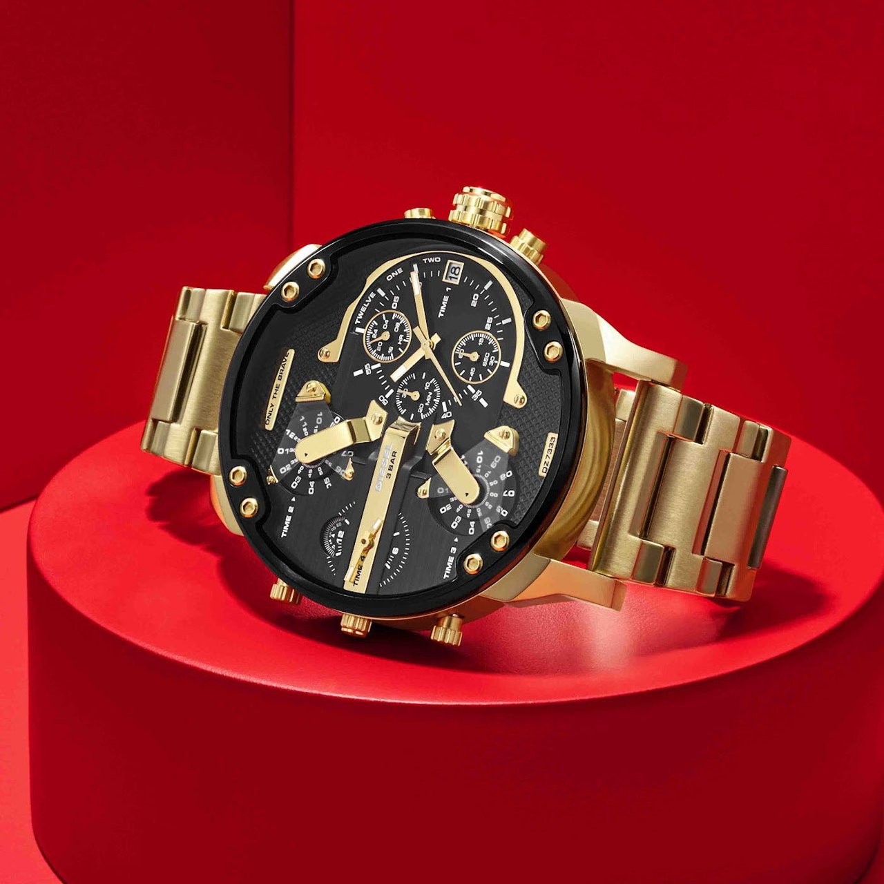 Diesel Mr. Daddy 2.0 - Horloge - Zwart Goud