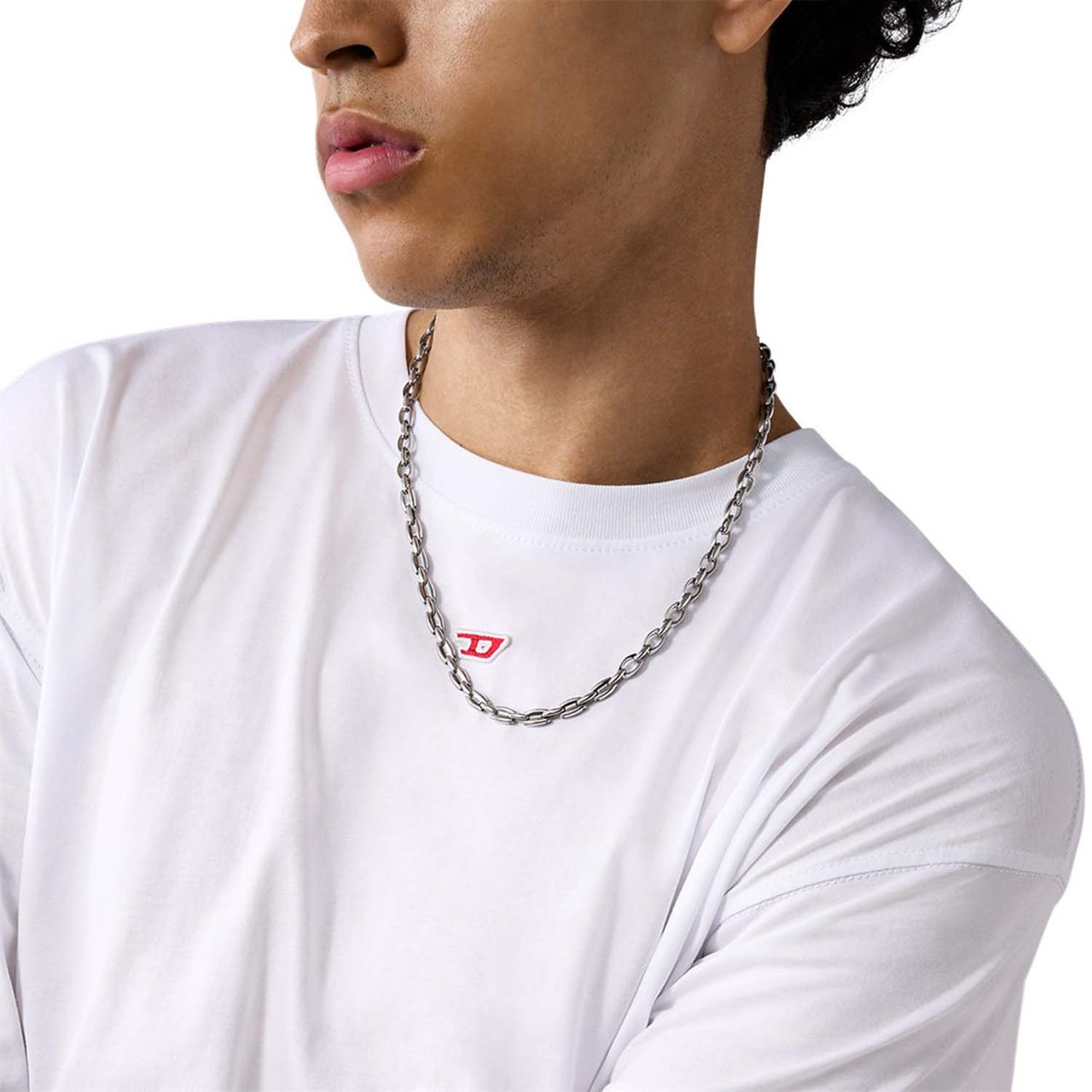 Diesel Metamorph Ketting Zilver